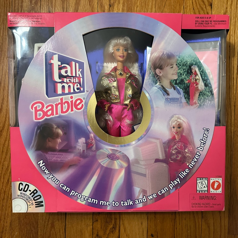 Vintage 1997 Talk with Me Barbie NIB